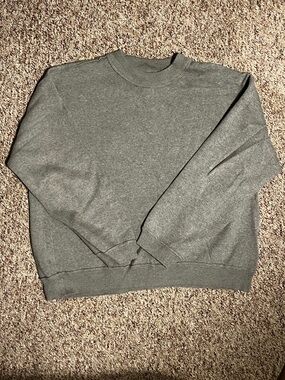 ZARA Men's Crewneck Sweater - Gray
